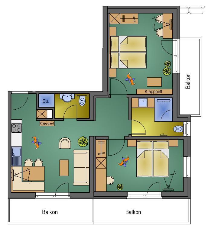 Chasa Sulai Appartements Samnaun Værelse billede